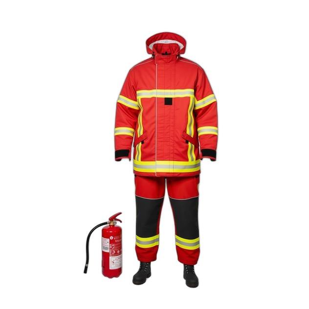 Tenue de Pompier d'Intervention Rouge